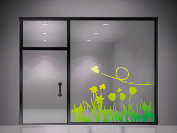 Vitrine théâtralisée printemps