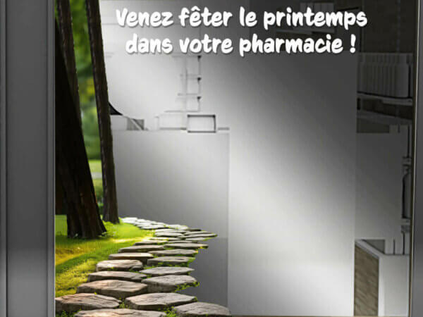 VITRINE PRINTEMPS Bandeau chemin